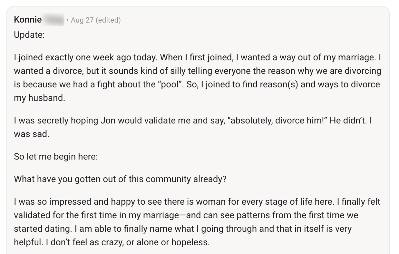 Community post from Konnie